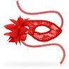Ohmama - Masques Masques Dentelle Et Fleur Rouge